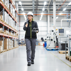Operatore logistica con Sparco Gilet Tech Illinois – smanicato professionale magazzino