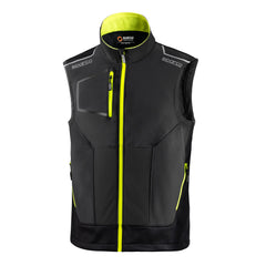 Sparco Gilet Tech Illinois nero e giallo fluo – smanicato da lavoro professionale