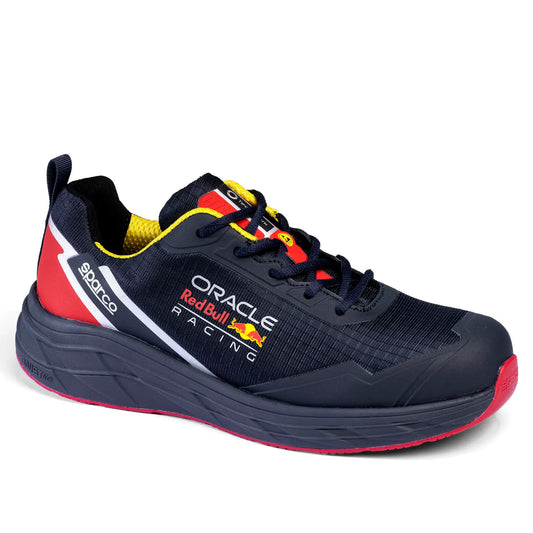 Scarpa antinfortunistica Sparco Teamwork Keynes Red Bull vista laterale su sfondo bianco