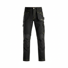 Kapriol Pantalone Slick da lavoro colore nero in tessuto tecnico resistente
