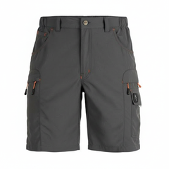 Pantaloncino da lavoro Kapriol Ghibli in Nylon Taslan colore grigio, vista frontale