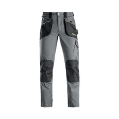 Kapriol Pantalone Slick da lavoro multitasche in tessuto tecnico grigio, vista frontale