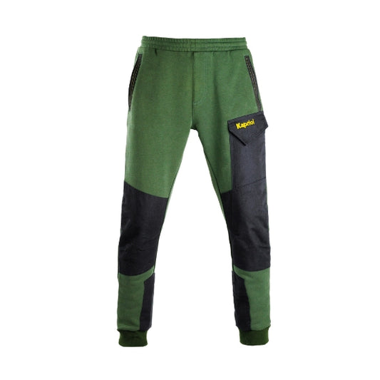 Pantalone tuta da lavoro uomo Kapriol Slick verde con tasca cargo e rinforzi al ginocchio