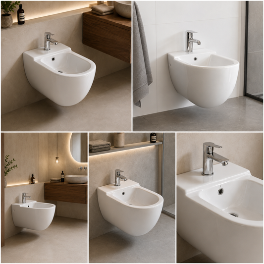 Bidet Sospeso in Ceramica