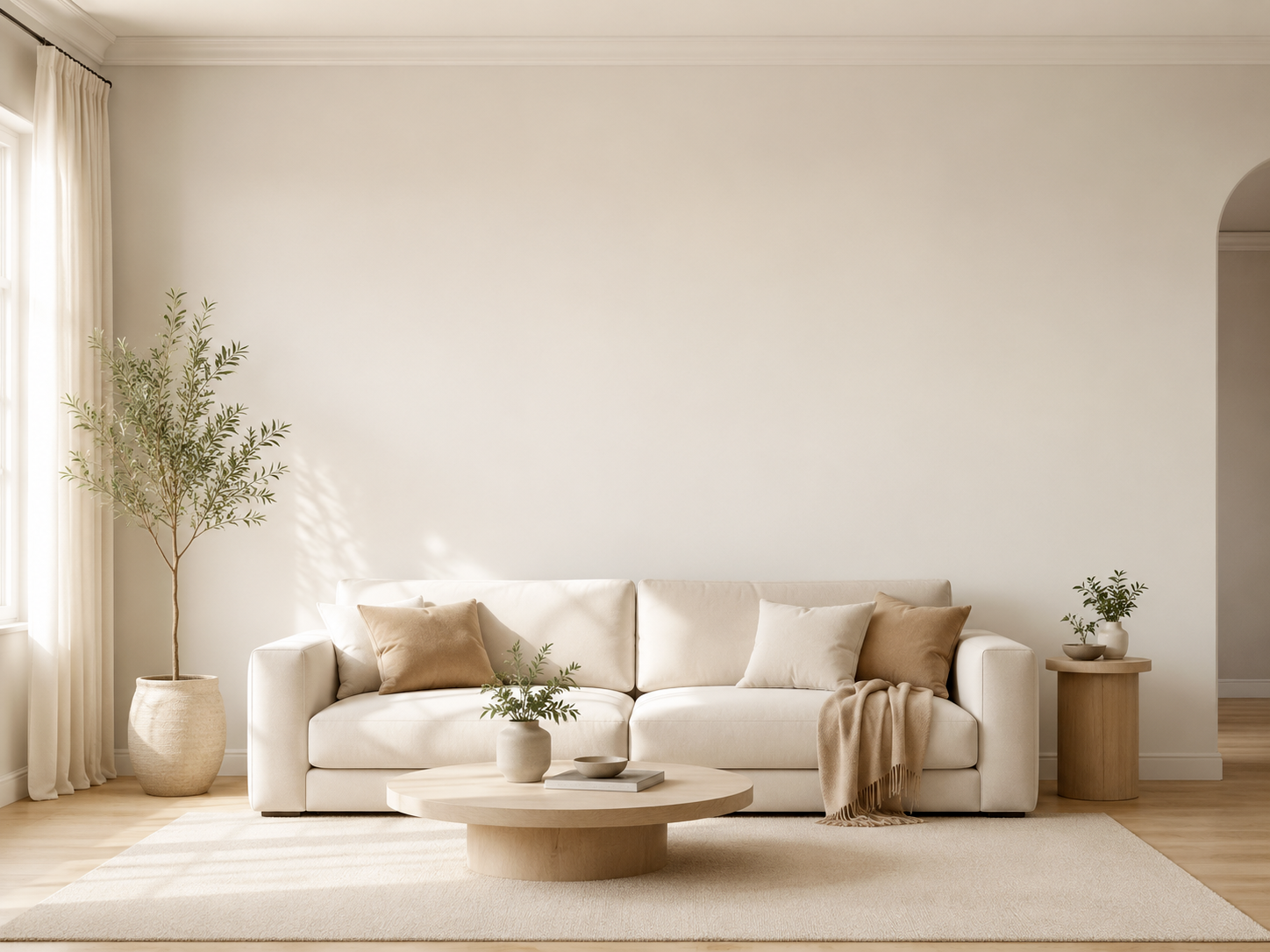 Anteprima ambiente con parete colorata